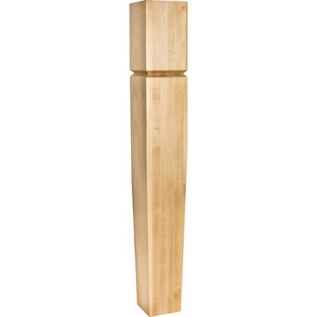 HARDWARE RESOURCES 5" Wx5"Dx35-1/2"H Hard Maple Grooved Arts & Crafts Post P60-5-HMP